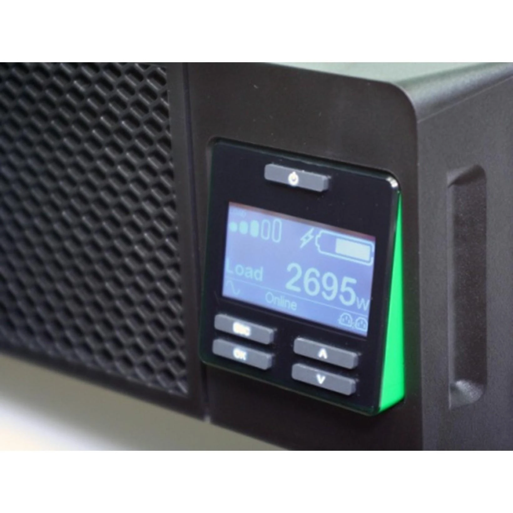 „Apc Smart-UPS SRT 2200VA/1980W 230V“ prijungtas, 3,9 min., visa apkrova