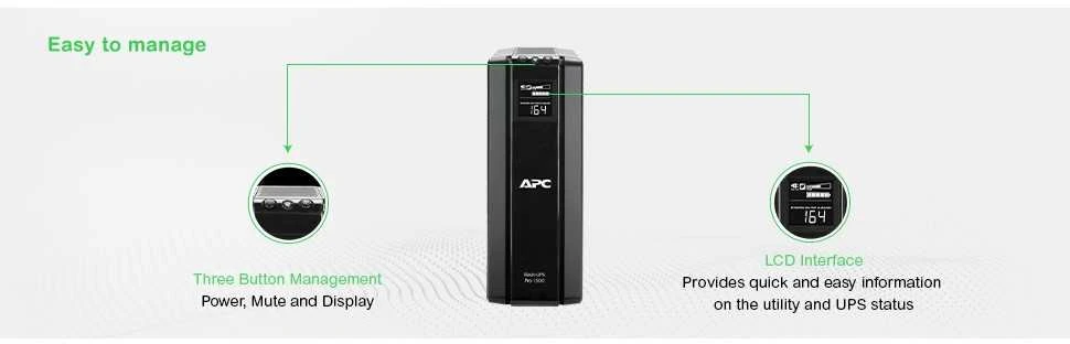 Apc Energiją taupantis „Back-UPS Pro 1500“, 230 V, „Schuko“