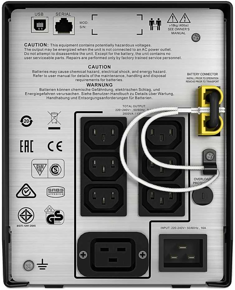 APC SMART-UPS C 2000VA LCD 230V