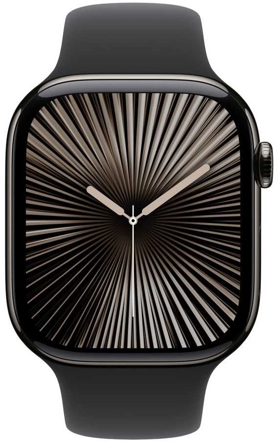 Apple 46 mm juoda sportinė juosta - S/M