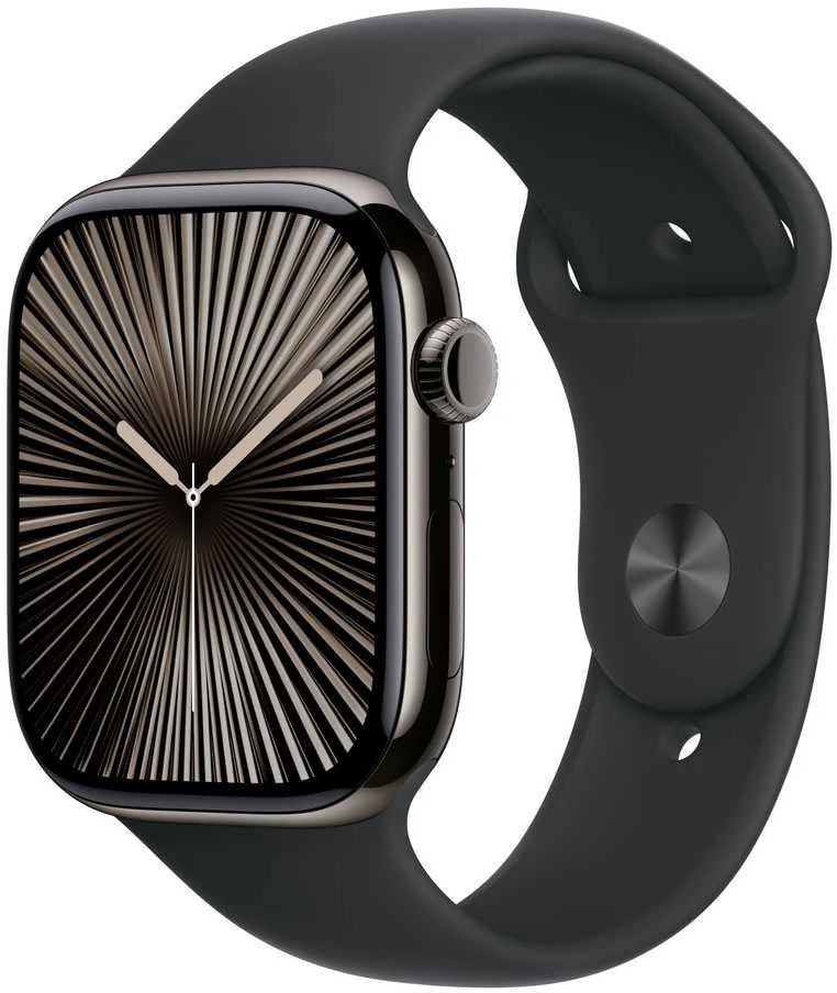 Apple 46 mm juoda sportinė juosta - S/M