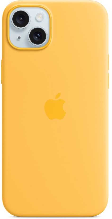 APPLE SILIKONINIS DĖKLAS MWNF3ZM/A IPHONE 15 PLUS SUNSHINE ATIDARYTA PAKUOTĖ