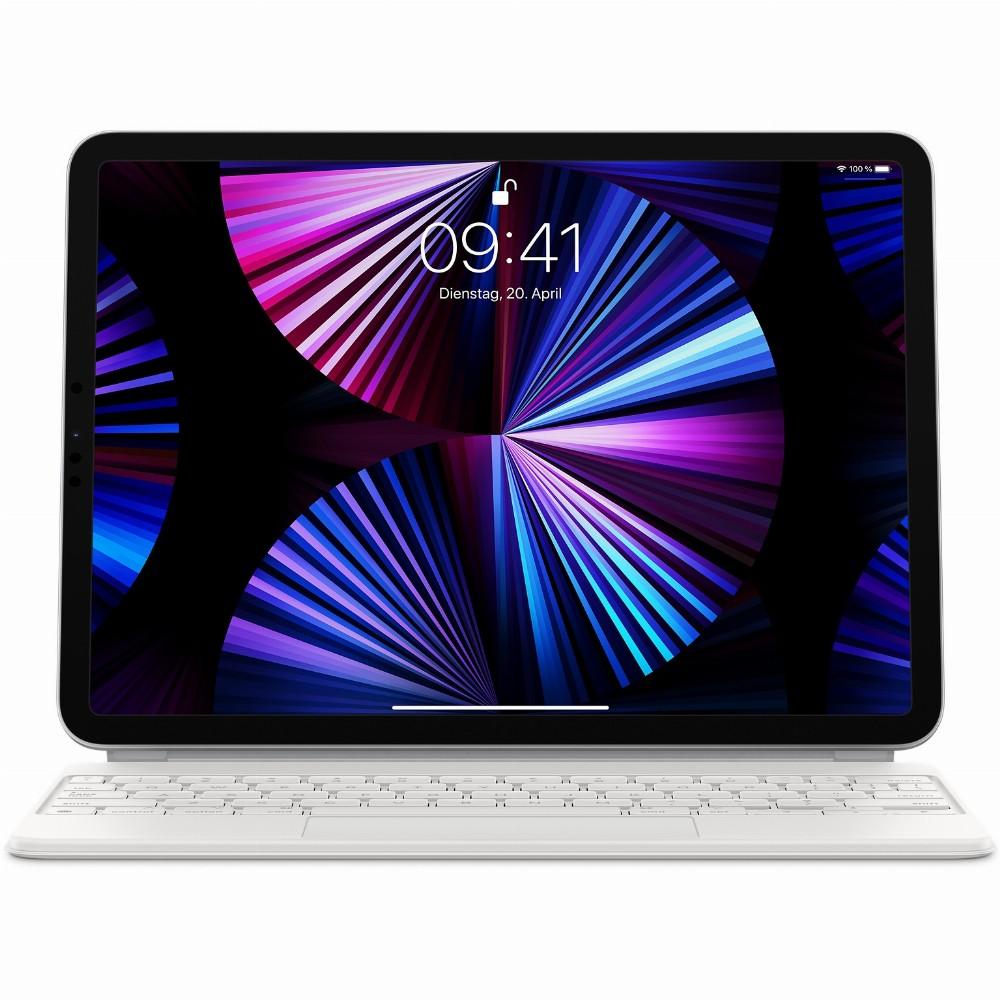 Apple Magic Keyboard, skirtas iPad Air 11 colių (2026) M4 / (2025) M3 / (2024) M2 / Air 5 (2022) / Air 4 (2020) / Pro 11 (2018/2020/2021/2022) – QWERTZ / DE – Balta