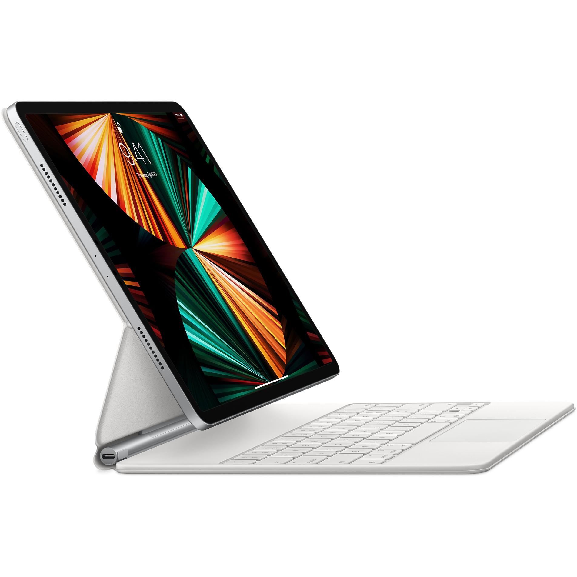 Apple Magic Keyboard, skirtas iPad Air 13 colių (2026) M4 / (2025) M3 / (2024) M2 / iPad Pro 12.9 (2018/2020/2021/2022) – QWERTZ / DE – Balta