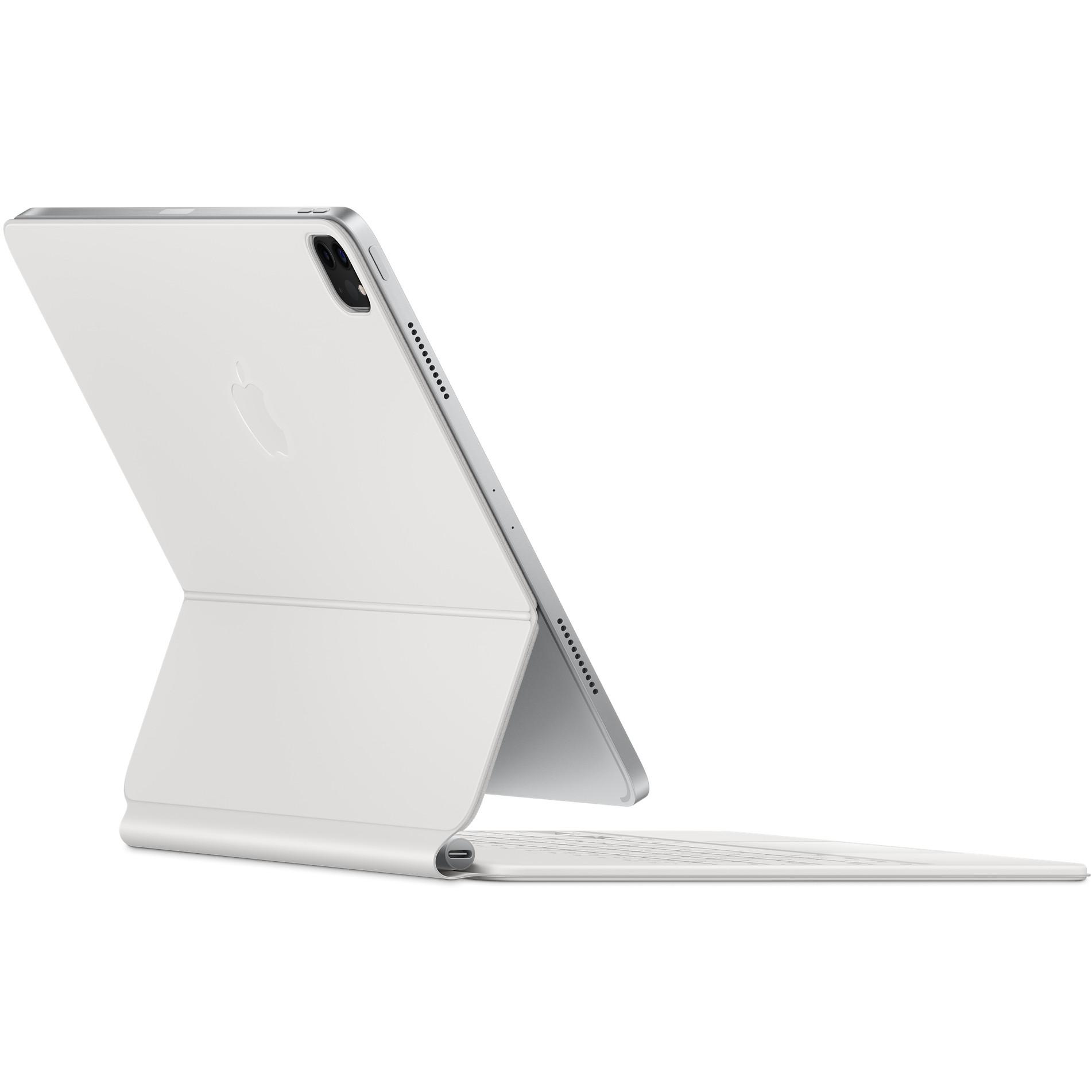 Apple Magic Keyboard, skirtas iPad Air 13 colių (2026) M4 / (2025) M3 / (2024) M2 / iPad Pro 12.9 (2018/2020/2021/2022) – QWERTZ / DE – Balta