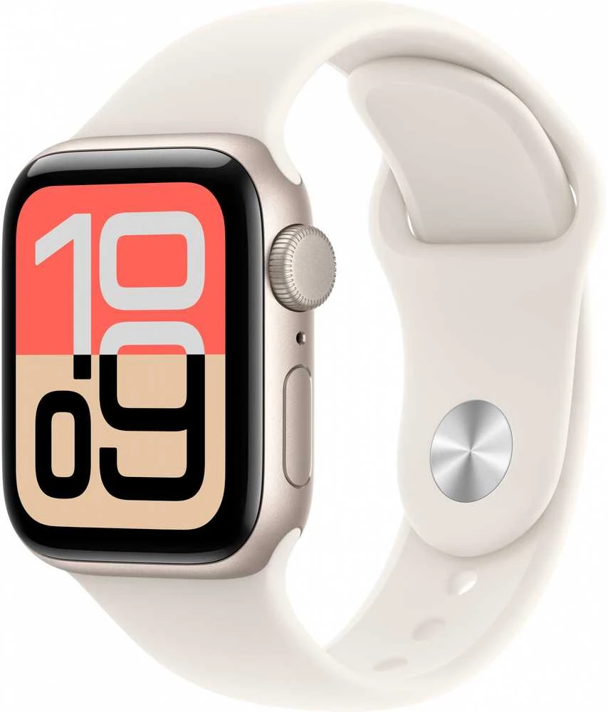Išmanusis laikrodis Apple Watch SE 3 (2025) GPS 40mm Starlight Aliuminio Case with Sport Band S/M - Starlight