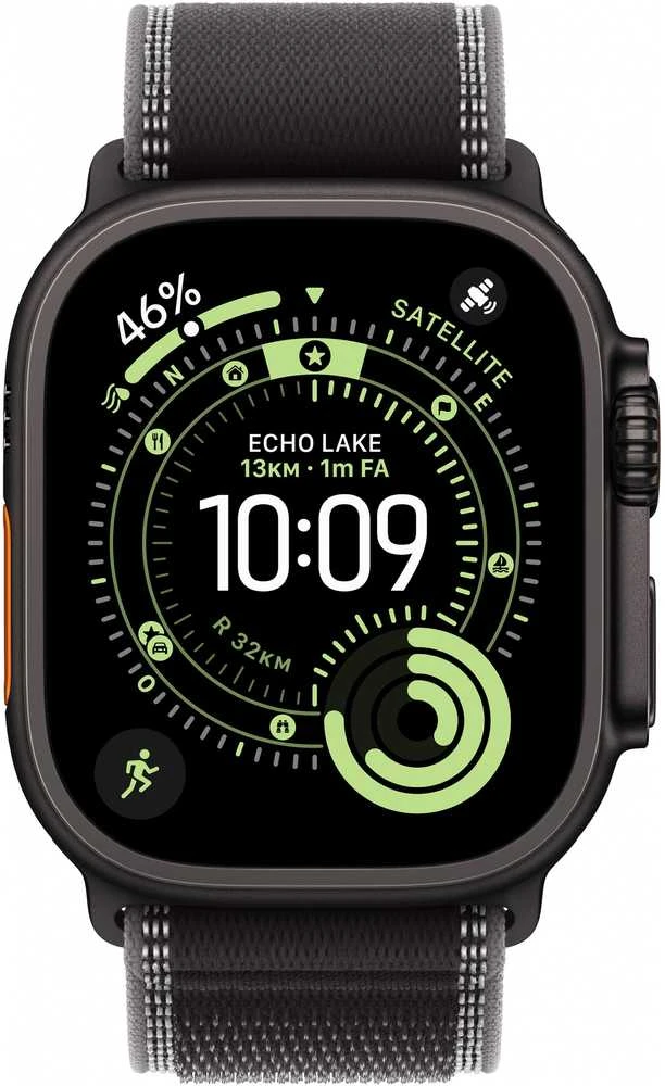 Išmanusis laikrodis Apple Watch Ultra 3 (2025) 5G 49mm Juodas Titanium Case with Trail Loop S/M - Juodas/Charcoal