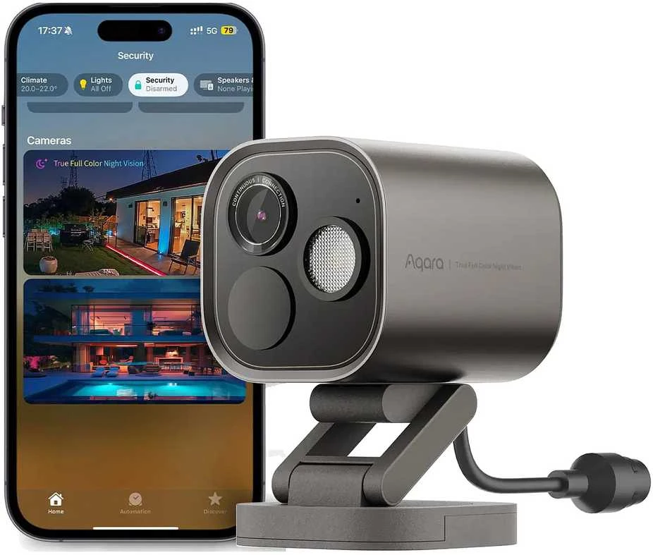 Aqara G5 Pro Hub PoE IP65 kamera / centralė pilka