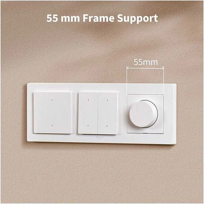 Aqara H2 Dimmer Switch išmanusis Zigbee ir Thread 1 kanalo Šviesos reguliatorius pilkas