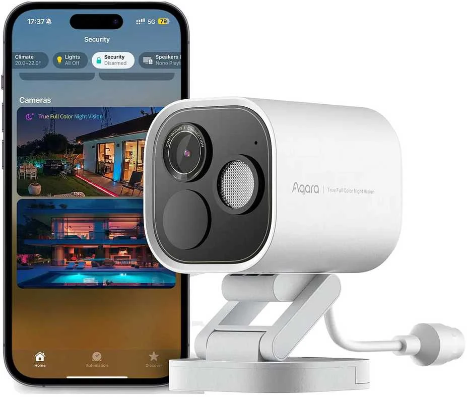 Aqara Camera Hub G5 Pro PoE Balta | Kamera IP | 1520p, Zigbee, CH-C03DW