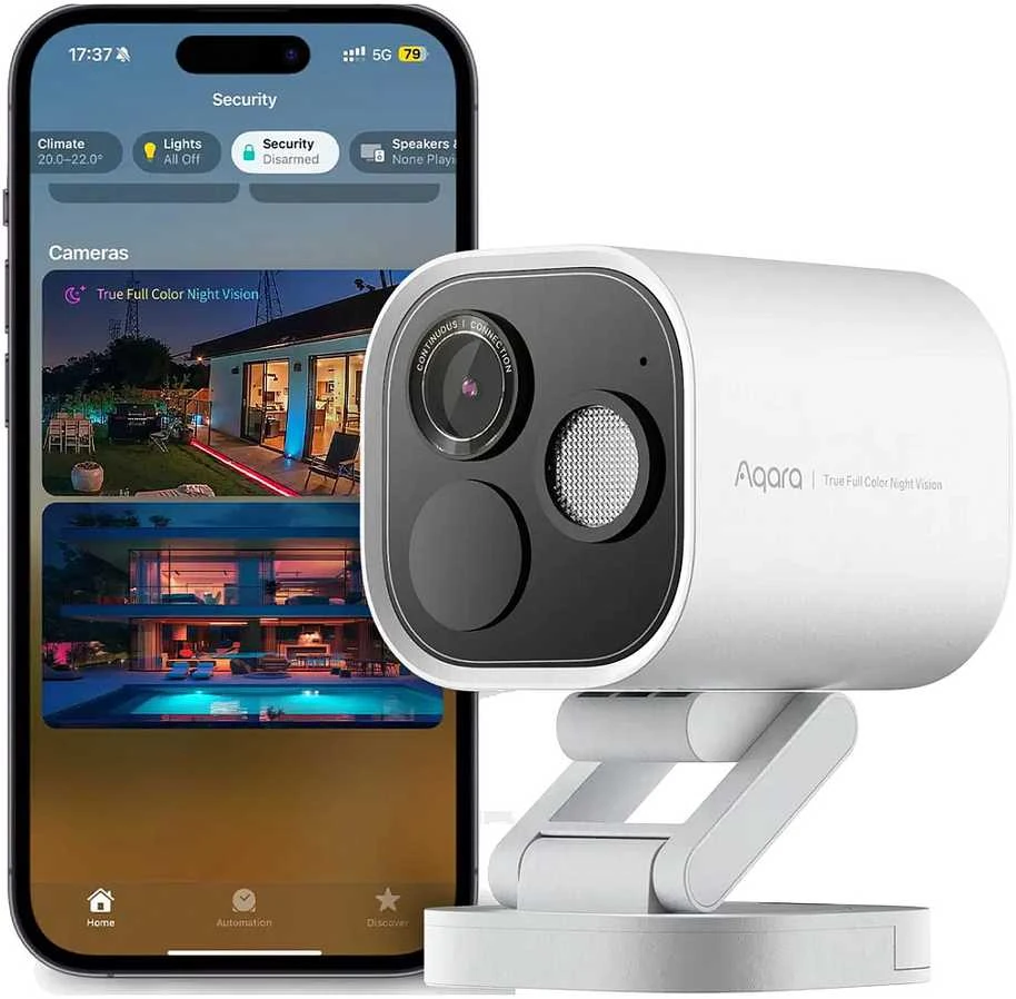 Aqara G5 Pro Wi-Fi IP65 – Išmani Kamera ir Centralė Viename, balta