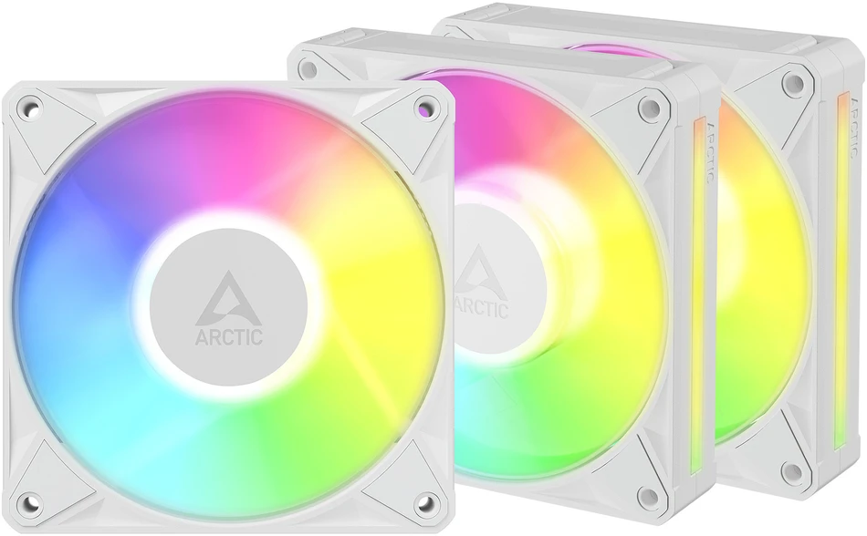 Wentylator Arctic BioniX P12 A-RGB Obudowa komputera Wentylator 12 cm Baltas 3 vnt. (ACFAN00338A)