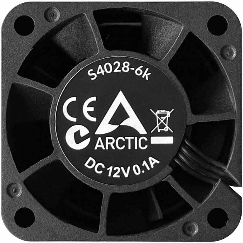 ARI ARCTIC S4028-6K Kompiuterio korpusui Ventiliatorius 4 cm Juoda 5 vnt