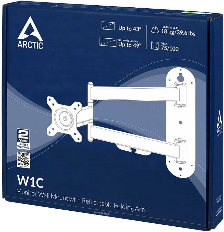 Laikiklis ARCTIC W1C 124,5 cm (49") Juoda