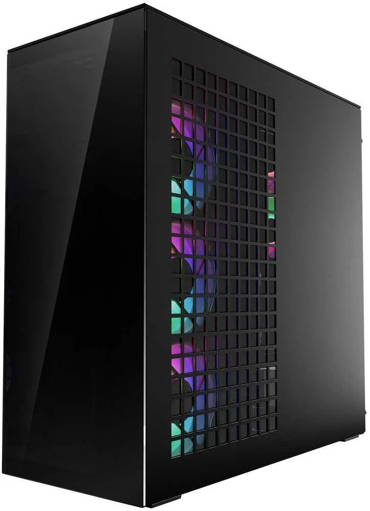ARCTIC Xtender kompiuterio korpusas, Midi-Tower, E-ATX, RGB, Tempered Glass – includes vertical GPU mount & riser cable, juodos spalvos