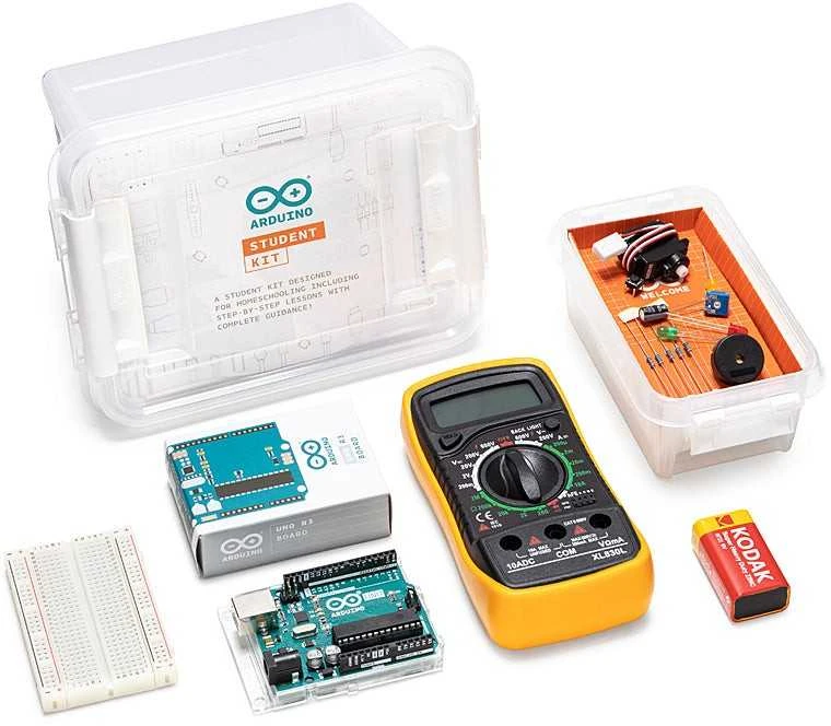Arduino Student Kit EN - rinkinys, skirtas mokytis elektronikos ir programavimo