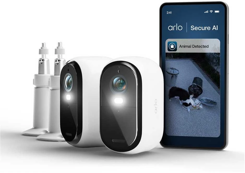 ARLO E3 HD 2-CAMS + 2X MOUNTS