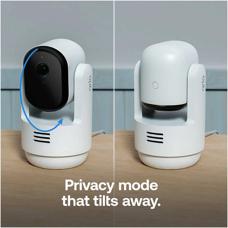 ARLO Essential 3 2K panoraminė, pakreipiama ir priartinama vidaus apsaugos kamera