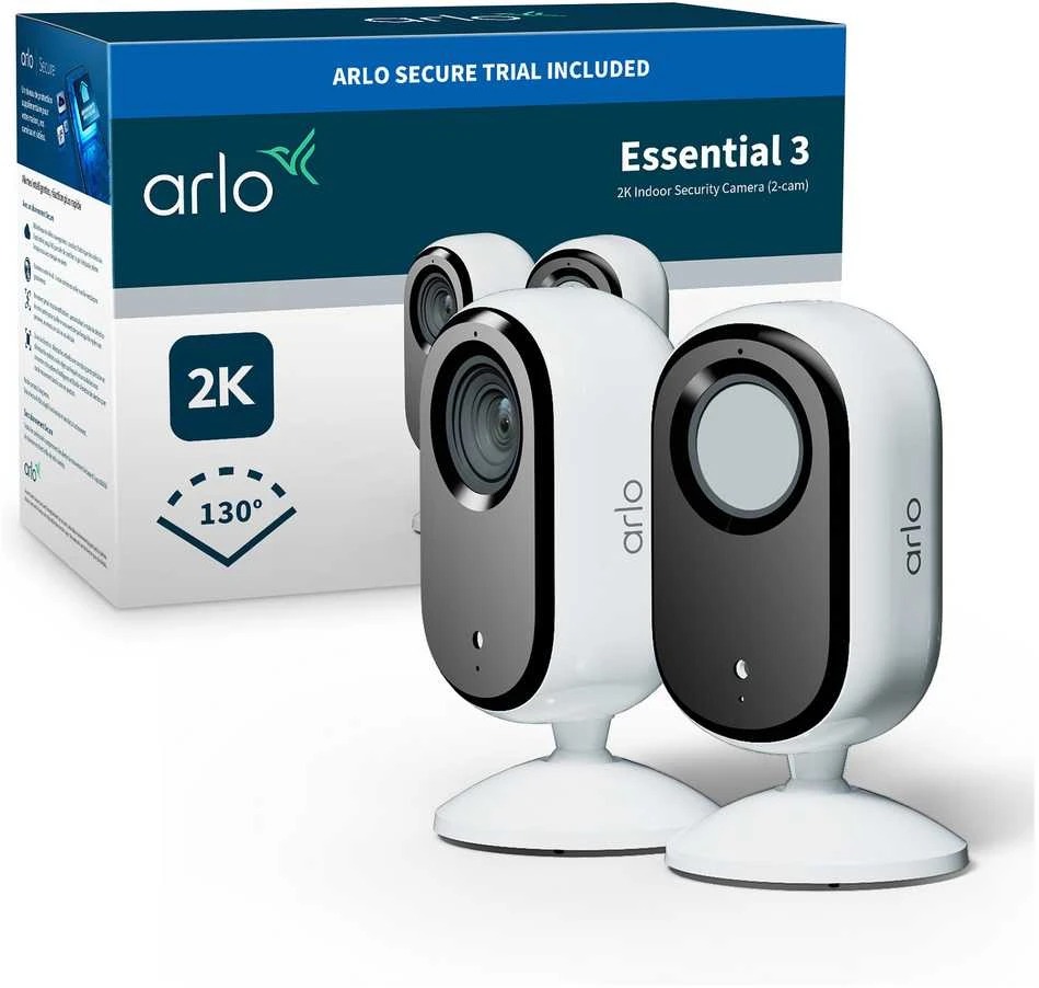 ARLO Essential 3 2K vidaus apsaugos kamera