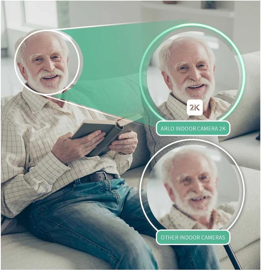 ARLO Essential 3 2K vidaus apsaugos kamera