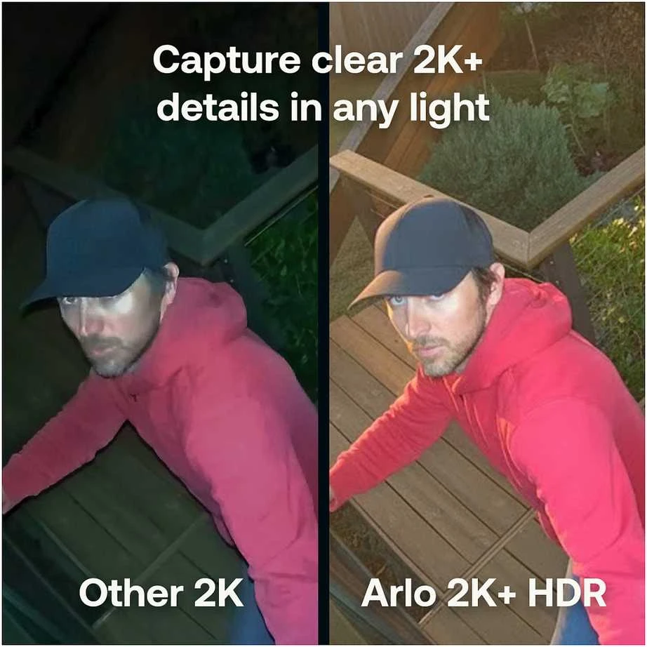 Arlo Pro 6 2K+ apsaugos kamera, 2 kamerų, IP apsaugos kamera, lauko, laidinė ir belaidė, 7,5 m, „Amazon Alexa“ ir „Google Assistant“, automatinė