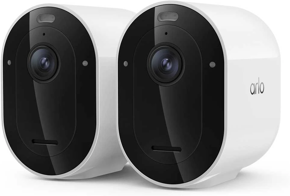 Arlo Pro 6 2K+ apsaugos kamera, 2 kamerų, IP apsaugos kamera, lauko, laidinė ir belaidė, 7,5 m, „Amazon Alexa“ ir „Google Assistant“, automatinė