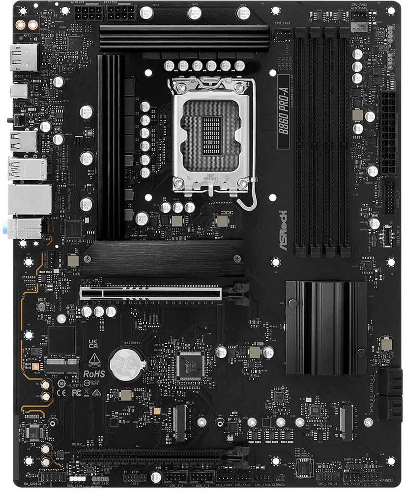 Asrock B860 Pro-A Intel B860 LGA 1851 (Socket V1) ATX pagrindinė plokštė