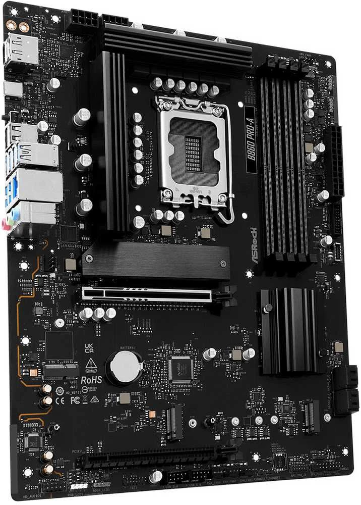 Asrock B860 Pro-A Intel B860 LGA 1851 (Socket V1) ATX pagrindinė plokštė
