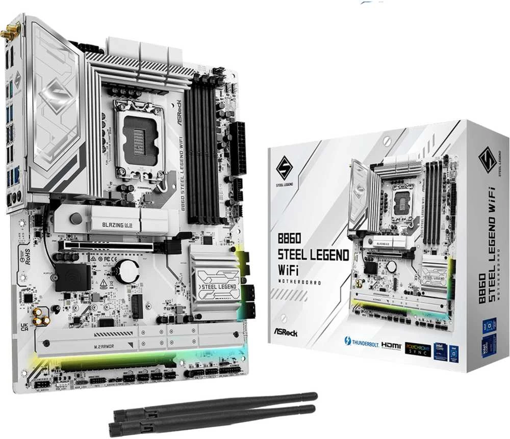 Asrock B860 Steel Legend WiFi Intel B860 LGA 1851 (Socket V1) ATX