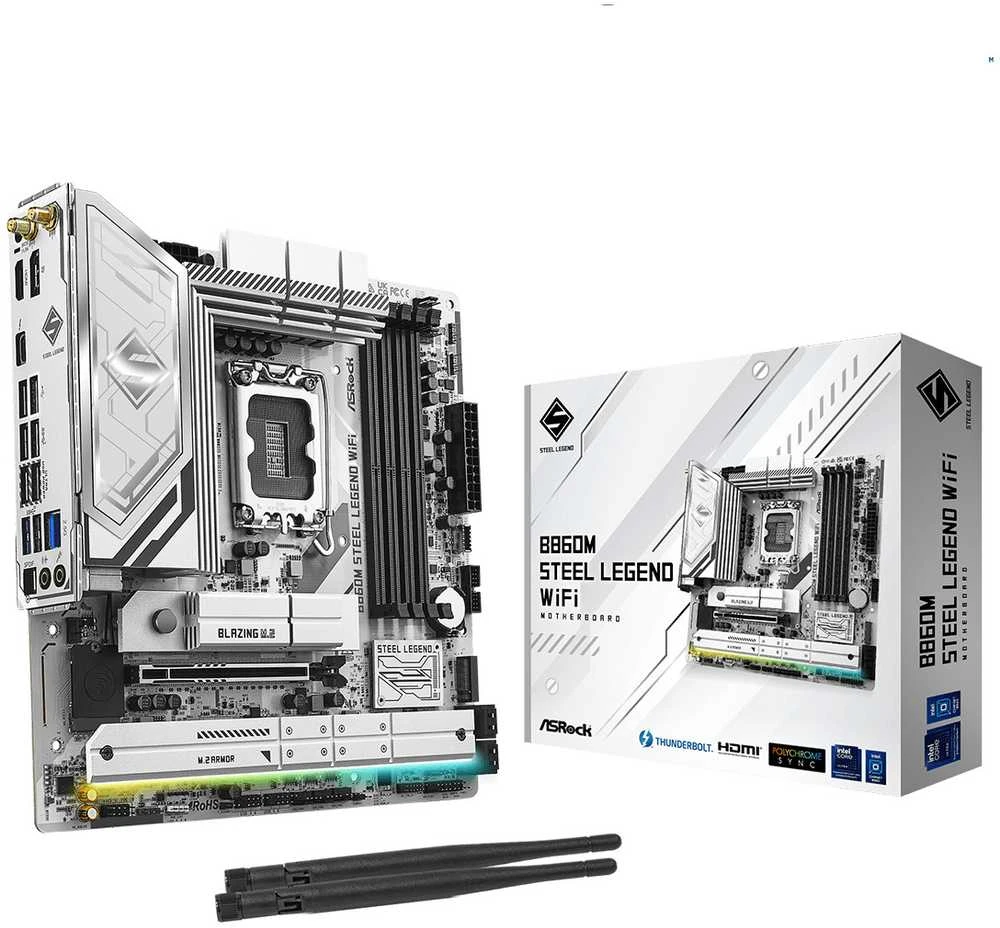 Pagrindinė plokštė ASRock B860M Steel Legend WiFi