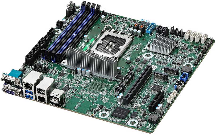 ASRock FCE32 pagrindinė plokštė AF677 Micro-ATX lizdas LGA 1851 vienas