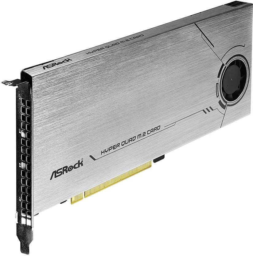 Asrock Hyper Quad M.2 sąsajos plokštė / adapteris Vidinis