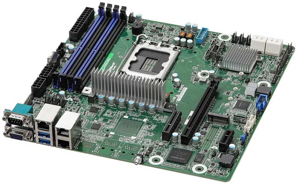 Asrock EC266D4U pagrindinė plokštė Intel C266 LGA 1700 micro ATX