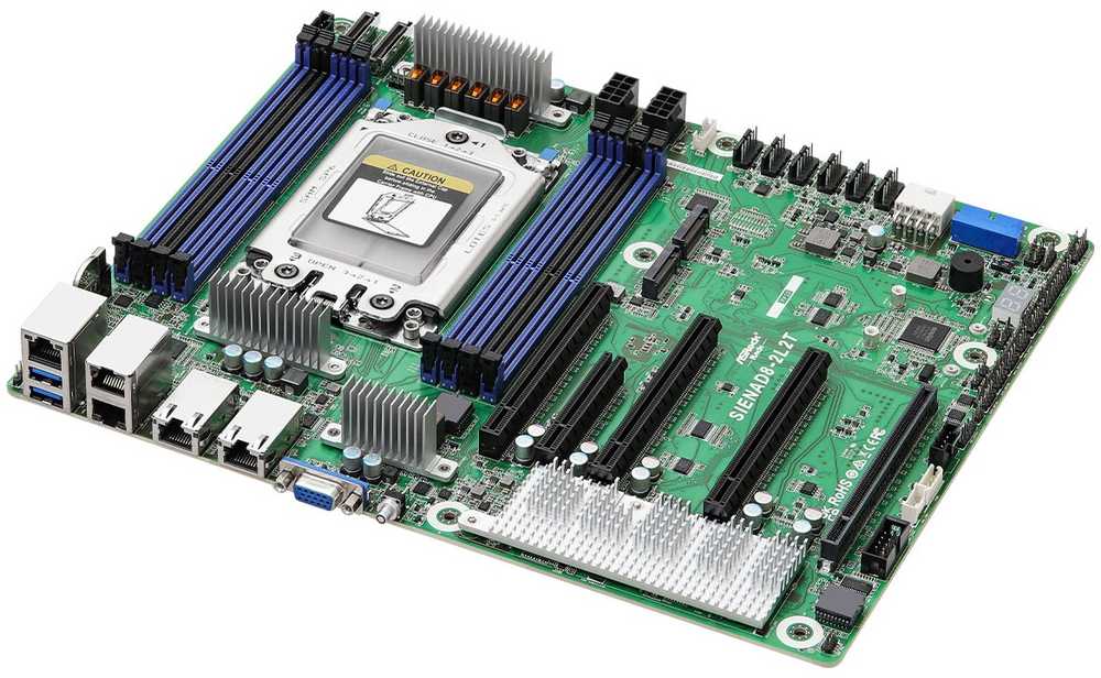 Pagrindinė plokštė ASRock Mainboard SIENAD8-2L2T ATX gniazdo SP6 Single
