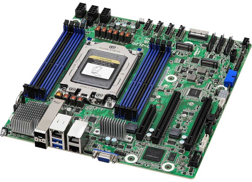 Pagrindinė plokštė ASRock Mainboard SIENAD8UD-2L2Q micro-ATX gniazdo SP6 Single