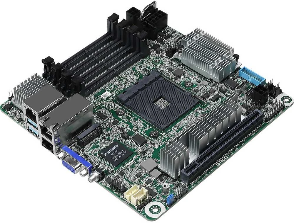 Pagrindinė plokštė ASRock X570D4I-2T 1x AM4 AMD Ryzen X570 (SATA, 1xM.2, 2x10GbE, IPMI)