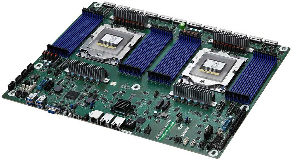 ASRock pagrindinė plokštė TURIN2D24G-2L+/500W patentuotas dvigubas lizdas SP5 viengubas