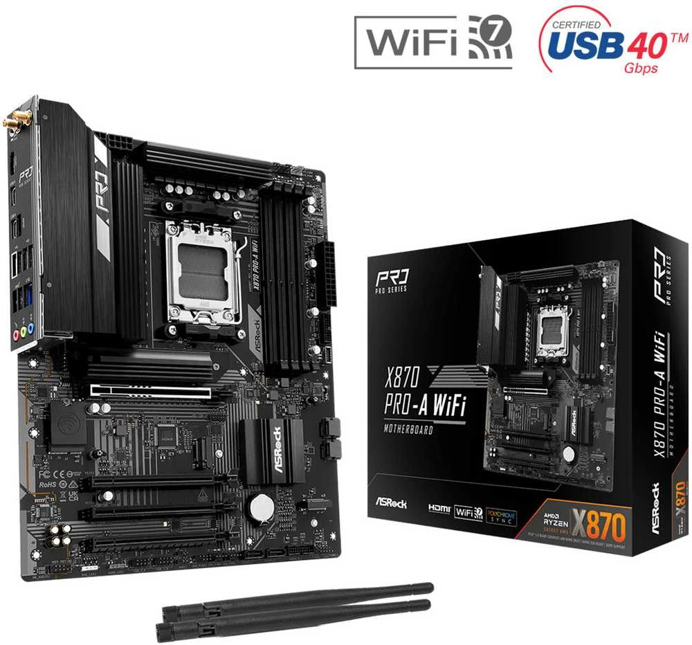 ASRock X870 Pro-A WiFi AMD X870 Socket AM5 ATX
