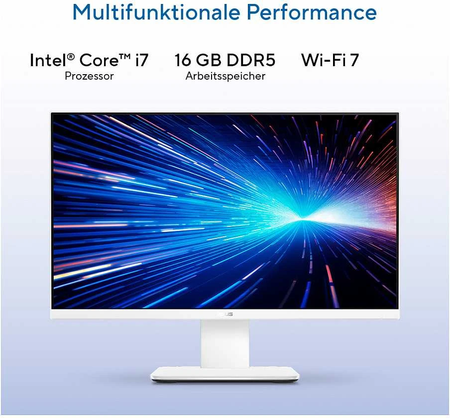 Stacionarus kompiuteris Asus AIO ExpertCenter P4 V440VAK-WPC952W i3 1315U/8GB/512SSD/W11Home Weiss