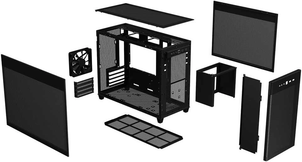 ASUS AP201 PRIME mATX korpusas TG