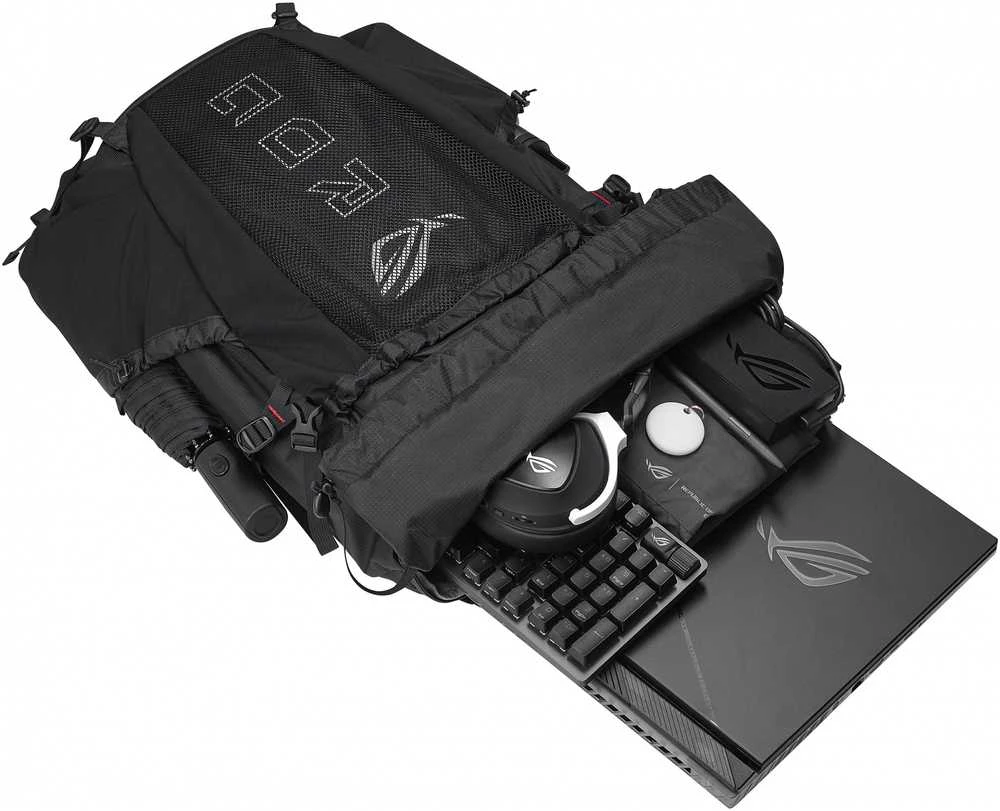 Asus | ROG Archer Ergoair BP3800 | Tinka iki 18 " | Backpack | Shoulder strap | Atsparus vandeniui | Juodas