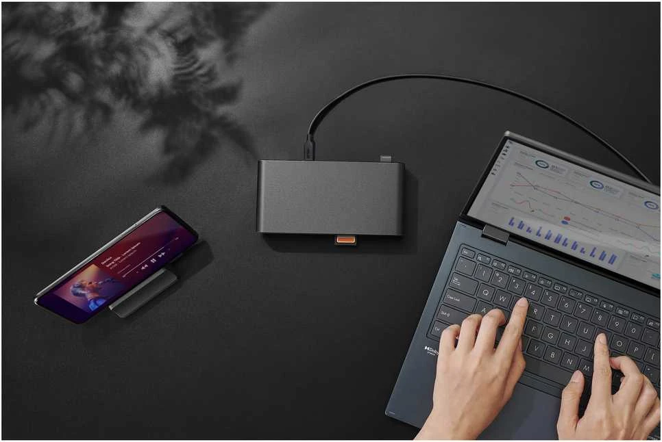 „Asus Triple Screen USB-C Dock Duo DC301 Duo“ | 90XB0A5N-BDS010 | Ethernet LAN (RJ-45) jungtys: 1 | DisplayPort jungčių kiekis: 2 | HDMI jungčių kiekis: 1