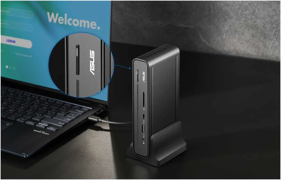 „Asus Triple Screen USB-C Dock Duo DC301 Duo“ | 90XB0A5N-BDS010 | Ethernet LAN (RJ-45) jungtys: 1 | DisplayPort jungčių kiekis: 2 | HDMI jungčių kiekis: 1