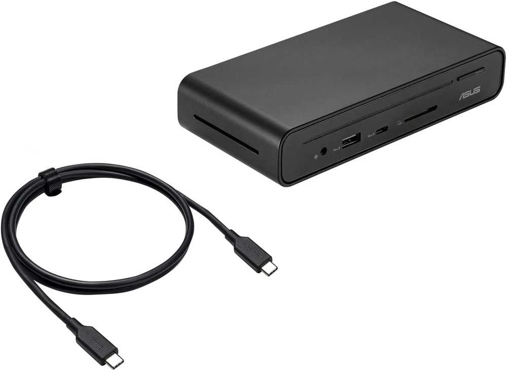 „Asus Triple Screen USB-C Dock Duo DC301 Duo“ | 90XB0A5N-BDS010 | Ethernet LAN (RJ-45) jungtys: 1 | DisplayPort jungčių kiekis: 2 | HDMI jungčių kiekis: 1