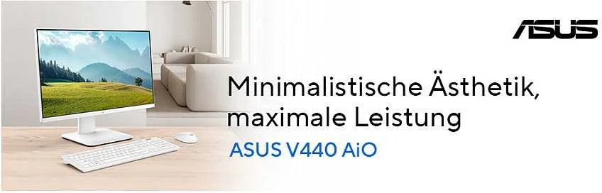 Stacionarus kompiuteris ASUS AIO ExpertCenter P4 V440VAK-BPC273W, asmeninio kompiuterio sistema - juodas, Windows 11 Home
