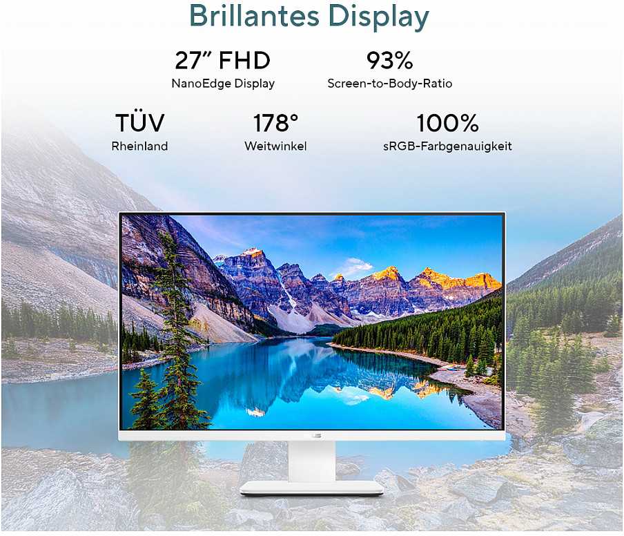 Stacionarus kompiuteris Asus ExpertCenter V600 AiO VM670KA-BPE013W 27 colių įstrižainės Ryzen AI 7 350 16GB 1TB SSD Windows 11 Home Juodas (90PT0457-M00510)
