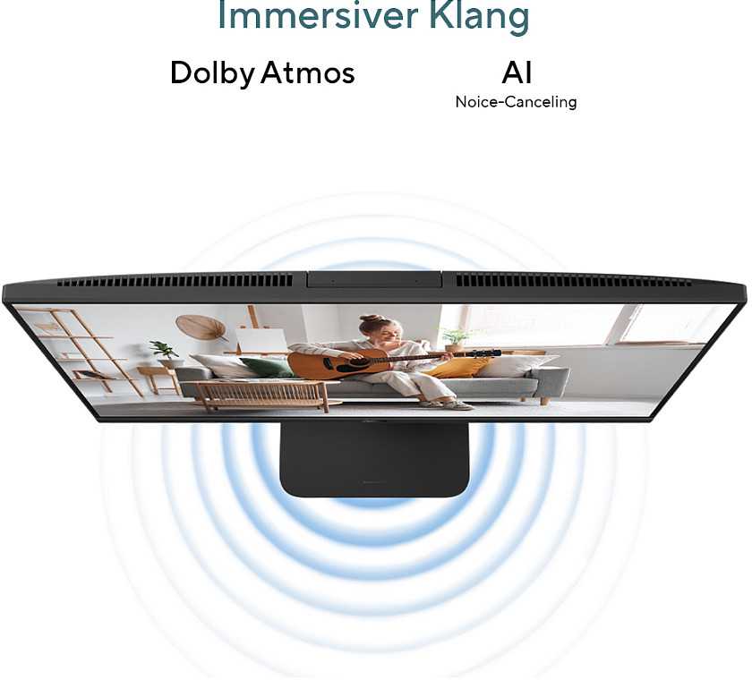 Stacionarus kompiuteris Asus ExpertCenter V600 AiO VM670KA-BPE013W 27 colių įstrižainės Ryzen AI 7 350 16GB 1TB SSD Windows 11 Home Juodas (90PT0457-M00510)