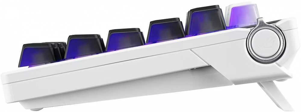 ASUS ROG Azoth X Gaming-klaviatūra, 75%, Hot-Swap, OLED-Ekranas, Tri-Mode - Stellar-Design