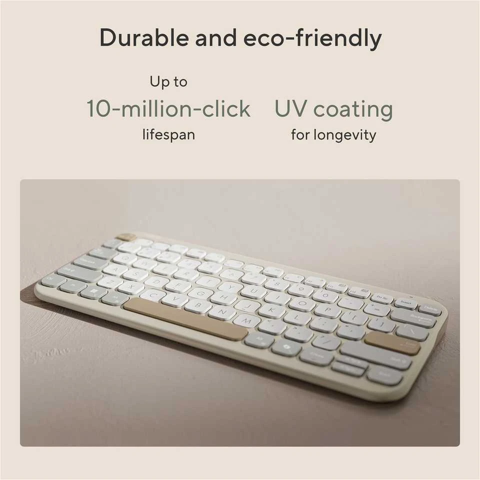 Klaviatūra Asus KW100 Marshmallow Žalias (90XB0880-BKB070)