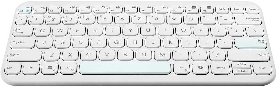 Klaviatūra Asus KW100 Marshmallow QWERTZ (90XB0880-BKB4H0)